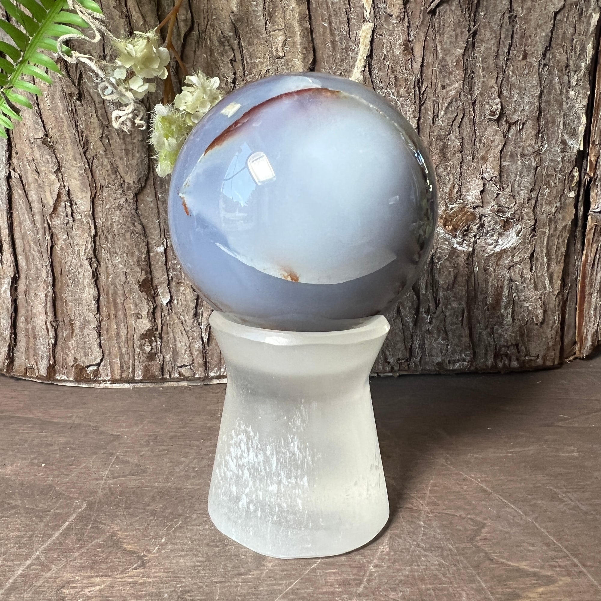 Blue Chalcedony Sphere