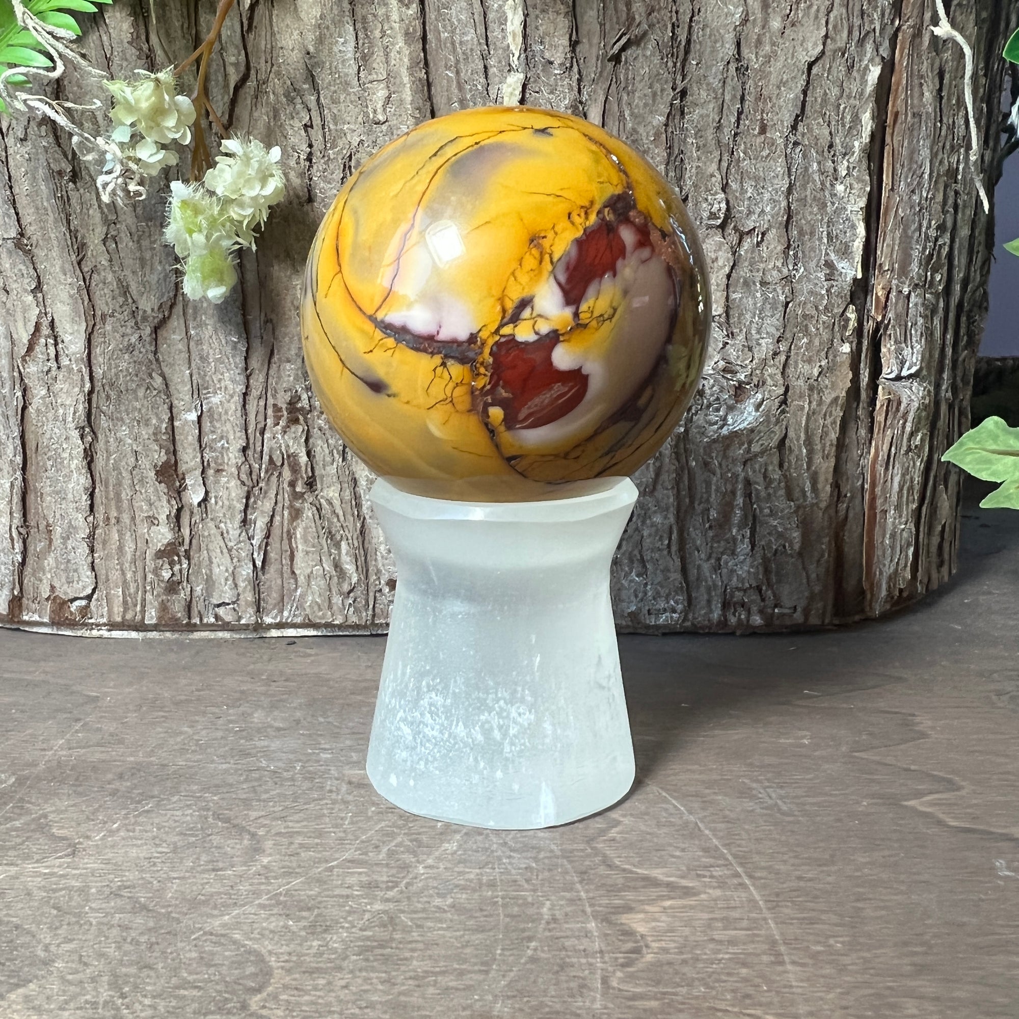 Selenite Sphere Stand