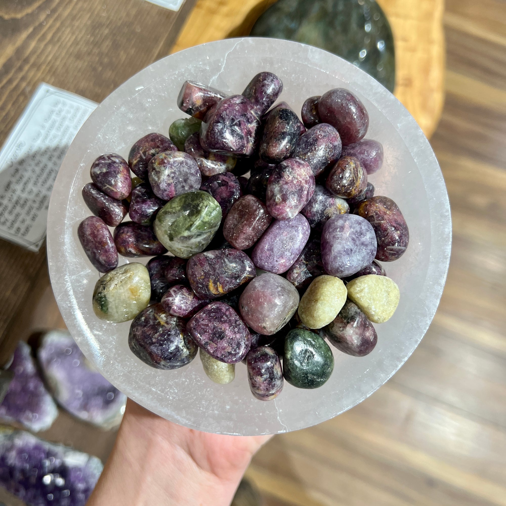 Pink + Green Tourmaline (Polished)