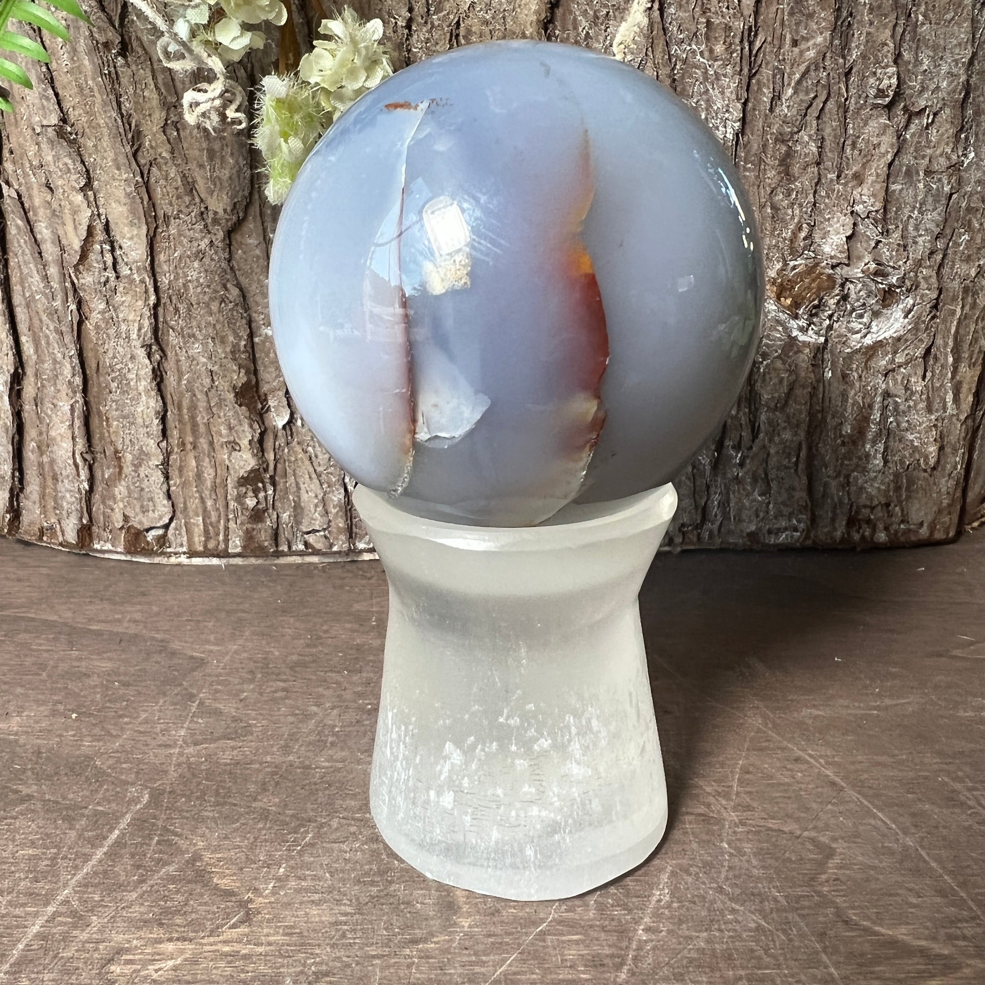 Blue Chalcedony Sphere