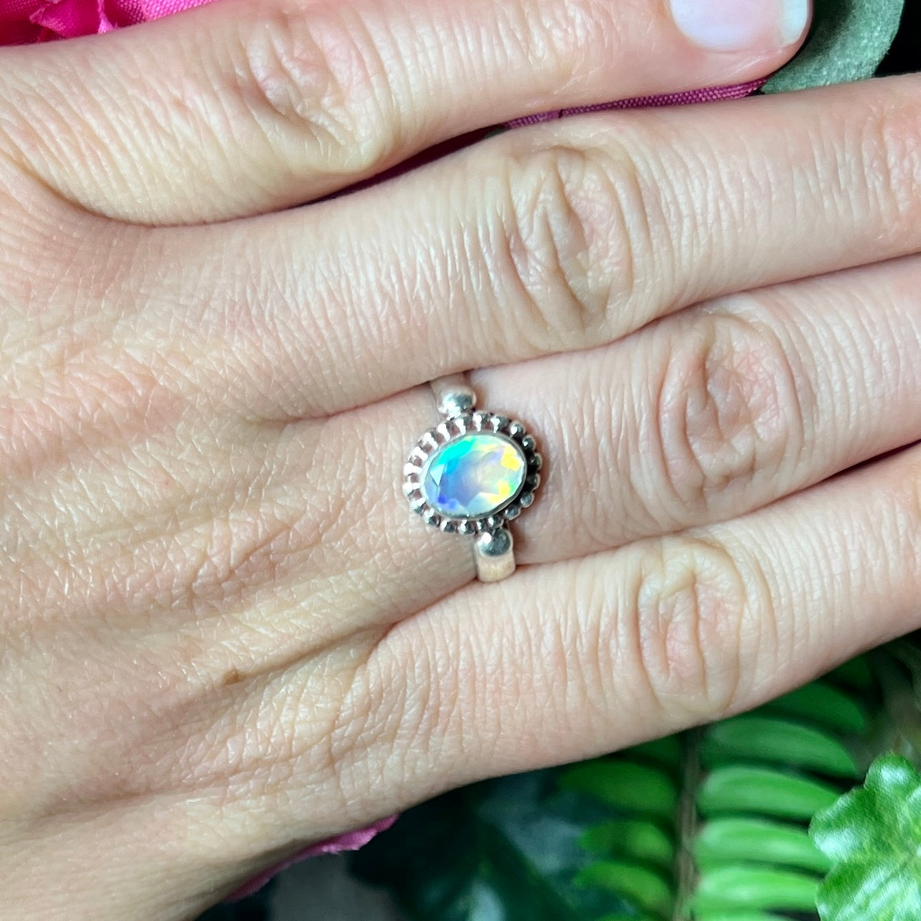 Opal (Faceted) Ring