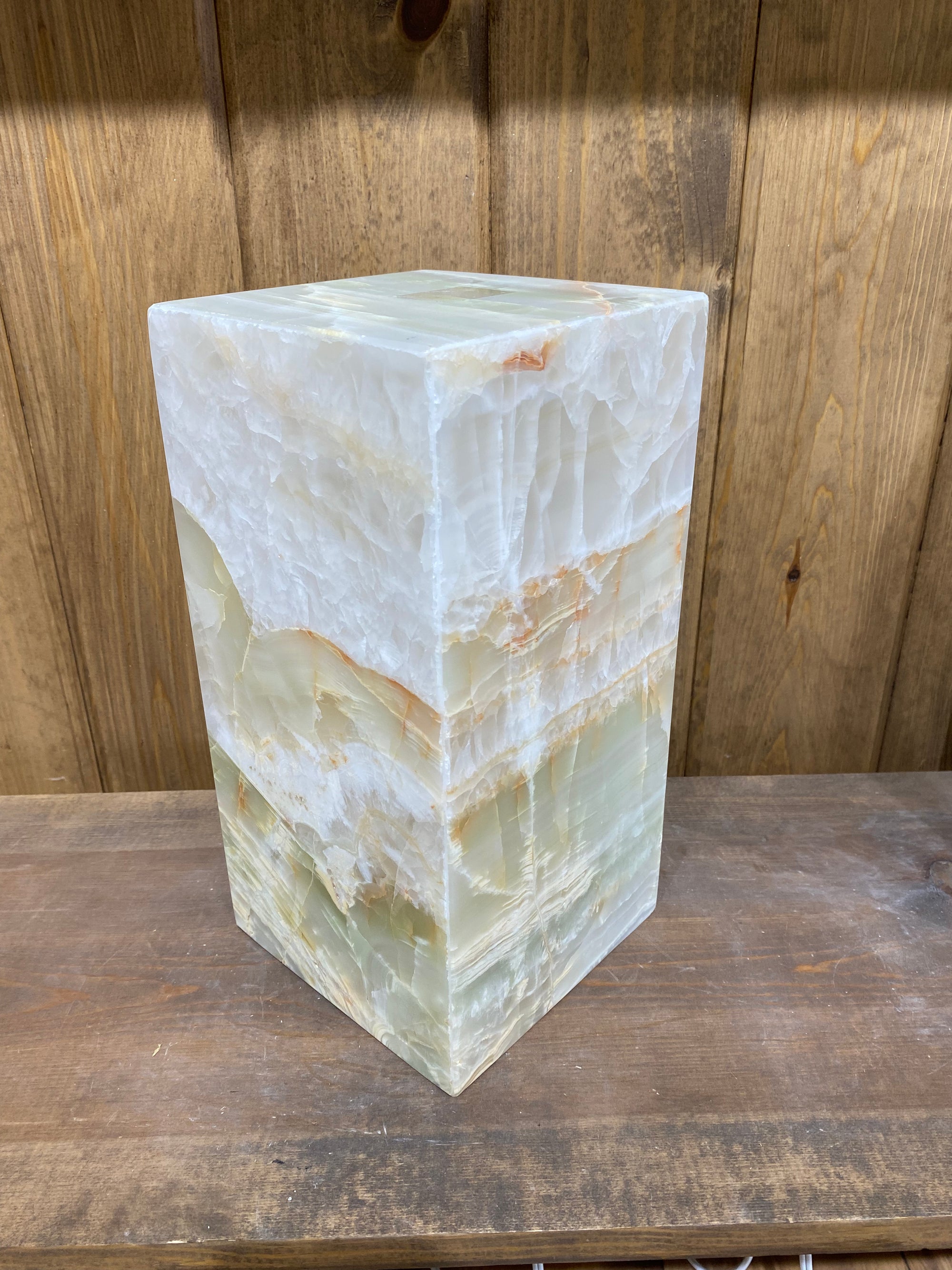 Green Tehuacan Onyx Lamp