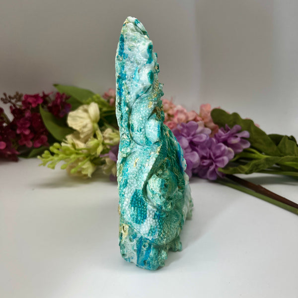 Blue Opal (Peruvian) Dragon Carving - Things That Rock