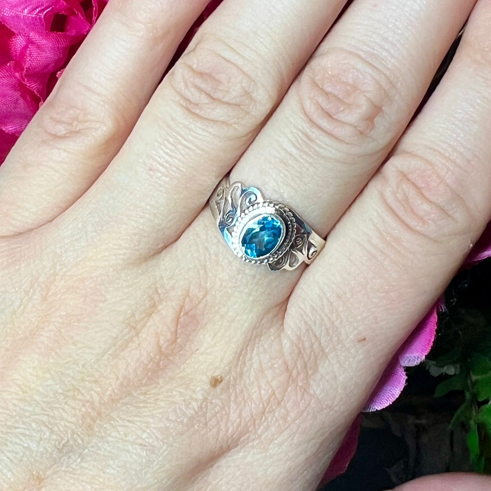 Blue Topaz Ring