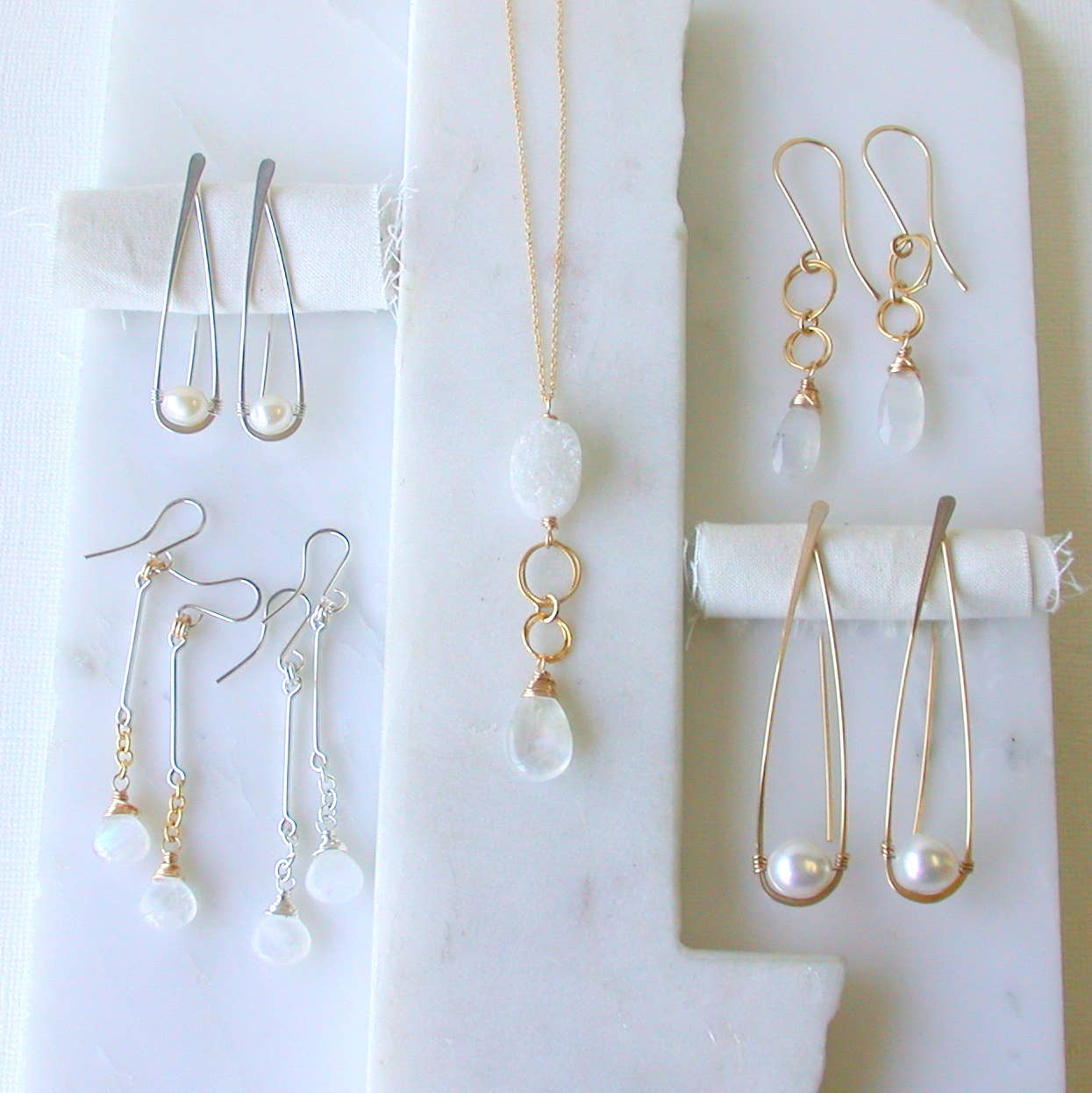 Moonstone Statement Earrings