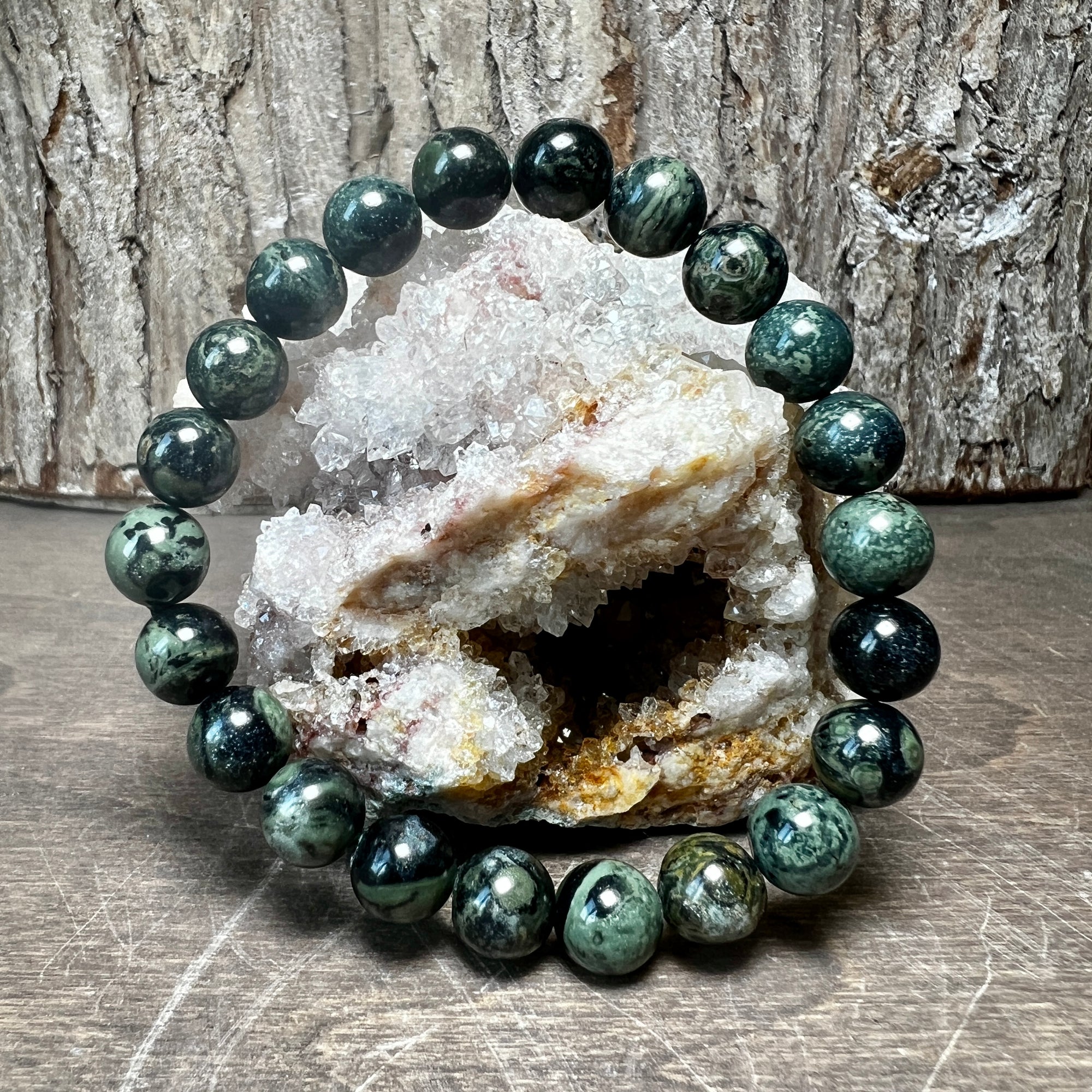 Gemstone Bracelet Kambaba Jasper Bracelet Natural Stone Gem