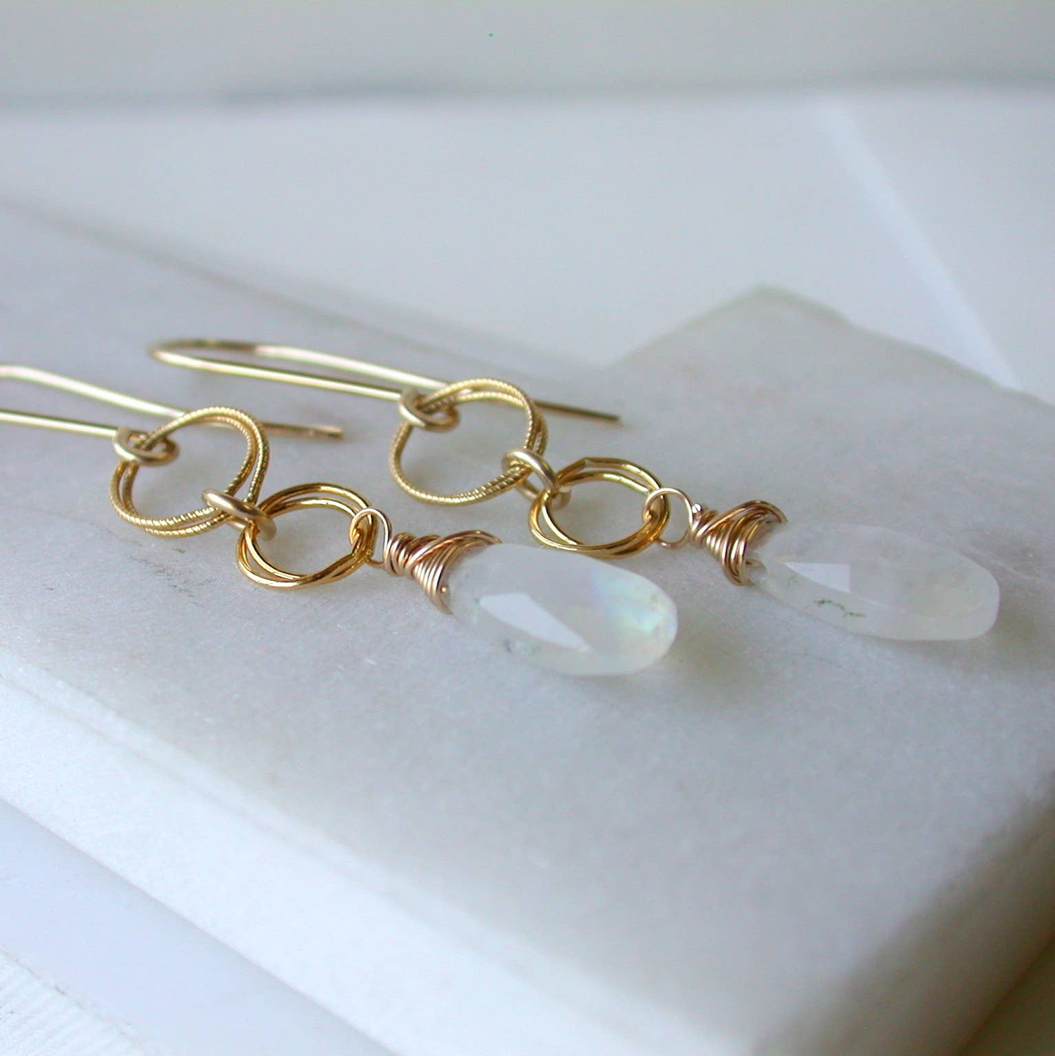 Moonstone Statement Earrings