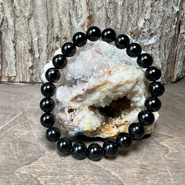 Amazon.com: Ultimate Protection Bracelet - Handmade Natural Black Obsidian  Bracelet - Gemstone 8mm Round Beads Natural Stone Yoga Bracelet - Boho  Stone Stretch Bracelet : Handmade Products