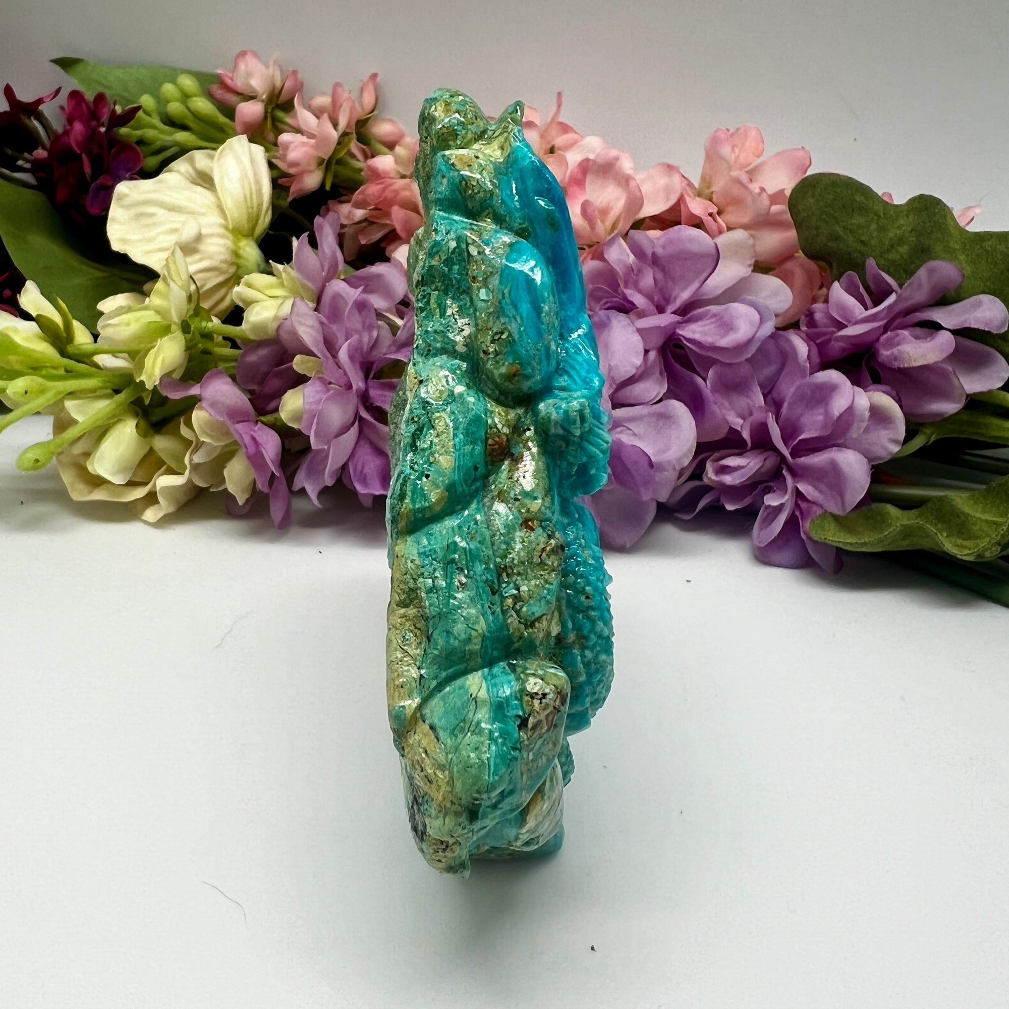 Blue Opal (Peruvian) Dragon Carving