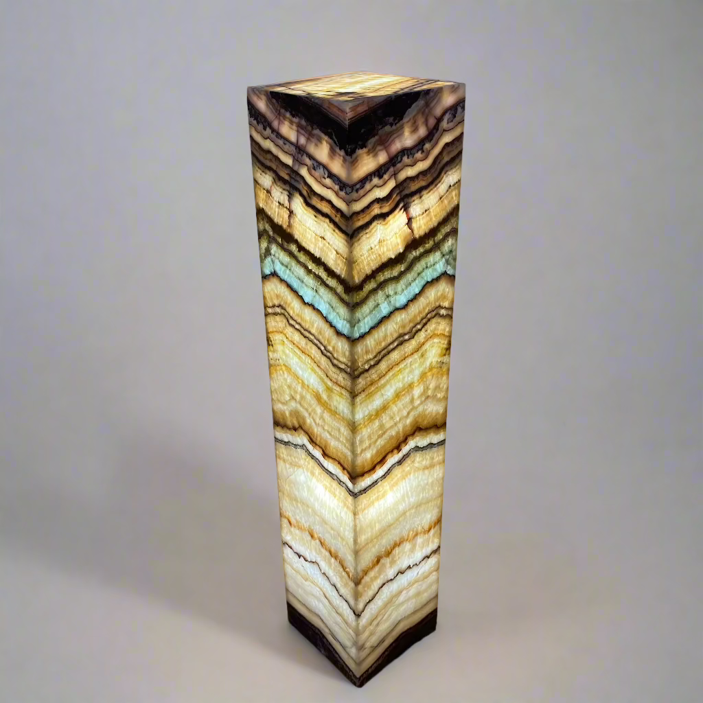 Aqua Onyx Floor Lamp