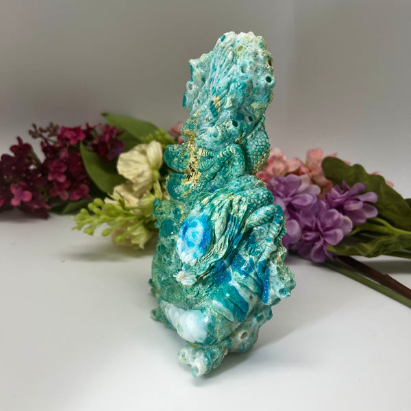 Blue Opal (Peruvian) Dragon Carving - Things That Rock