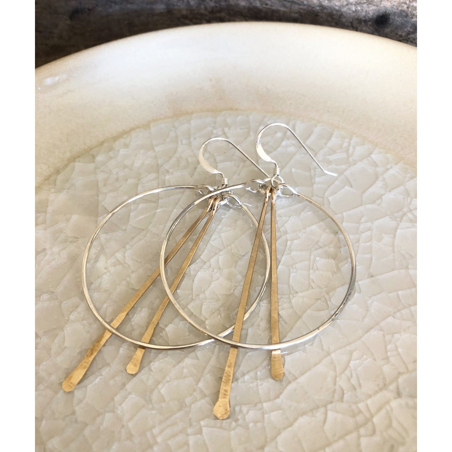 Circle Hoops with Spikes Earrings