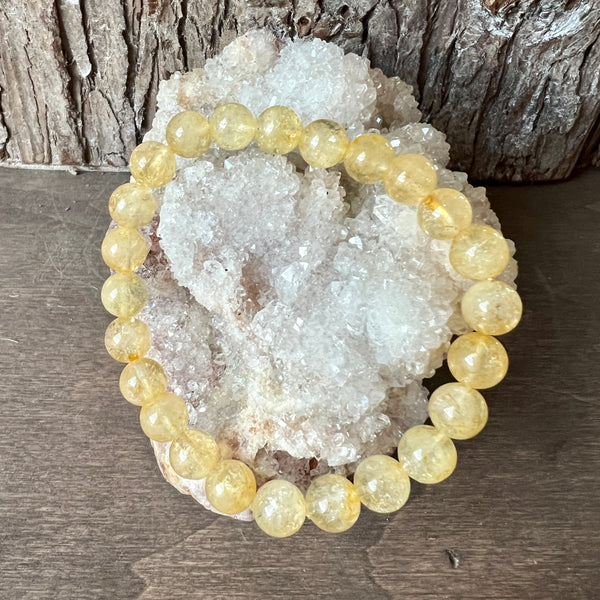 Buy KITREE NATURAL CITRINE CRYSTAL BRACELET 8MM ROUND FOR UNISEX (COLOR  YELLOW ) Online at Best Prices in India - JioMart.