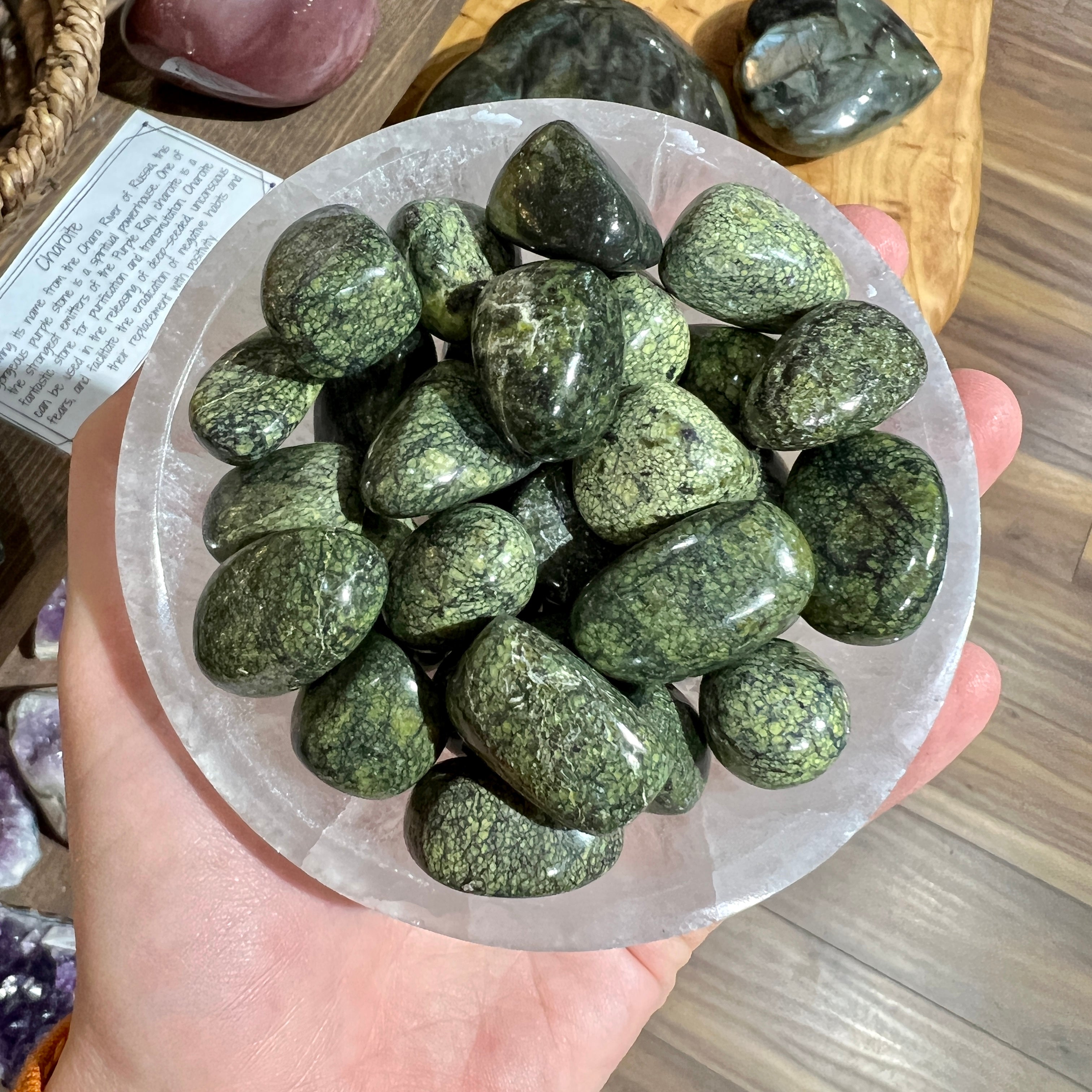 no。020   tourmaline × jasper Black Tourmaline And Red Jasper Tumbled Stone | New Moon