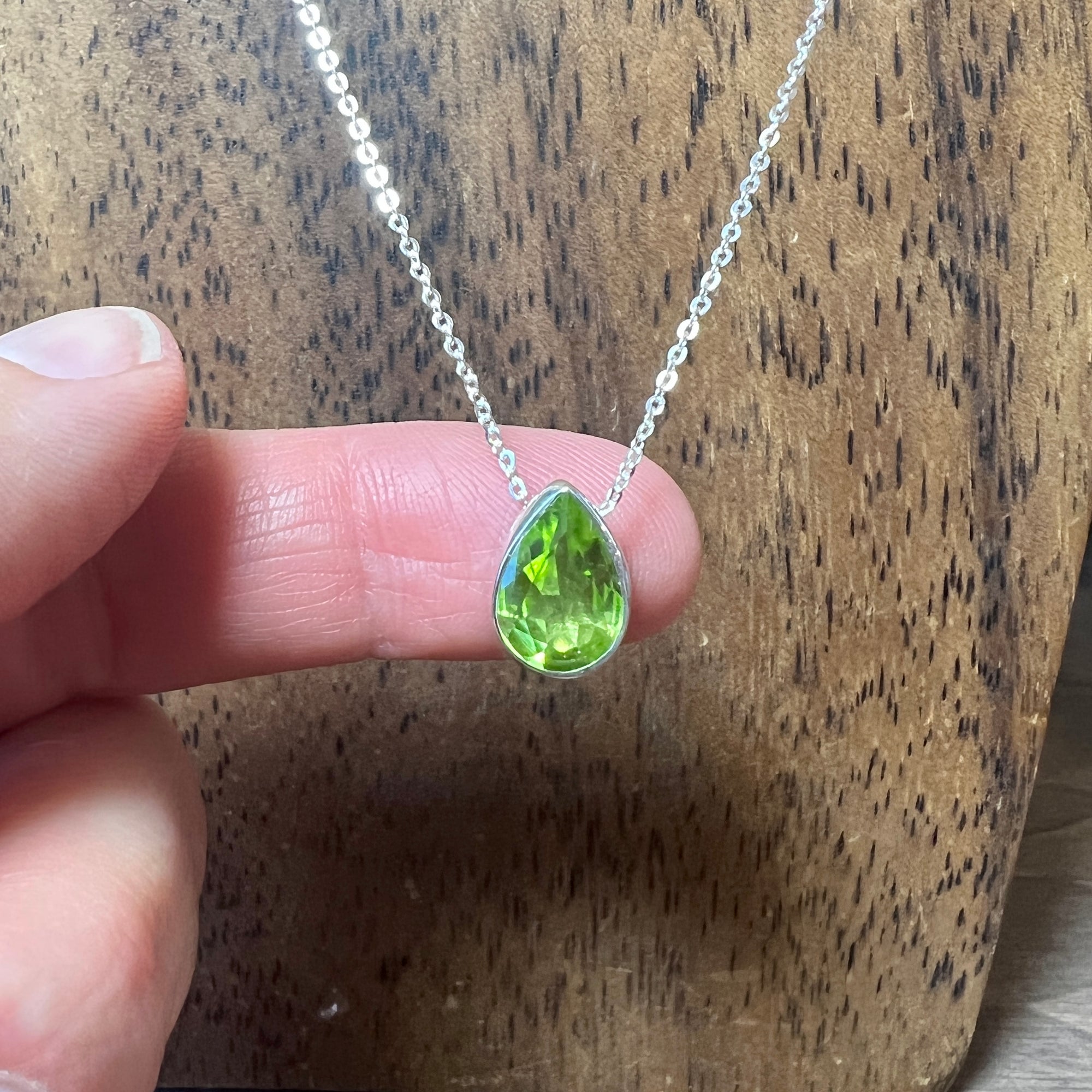 Dainty Peridot Necklace – Salt City Gems