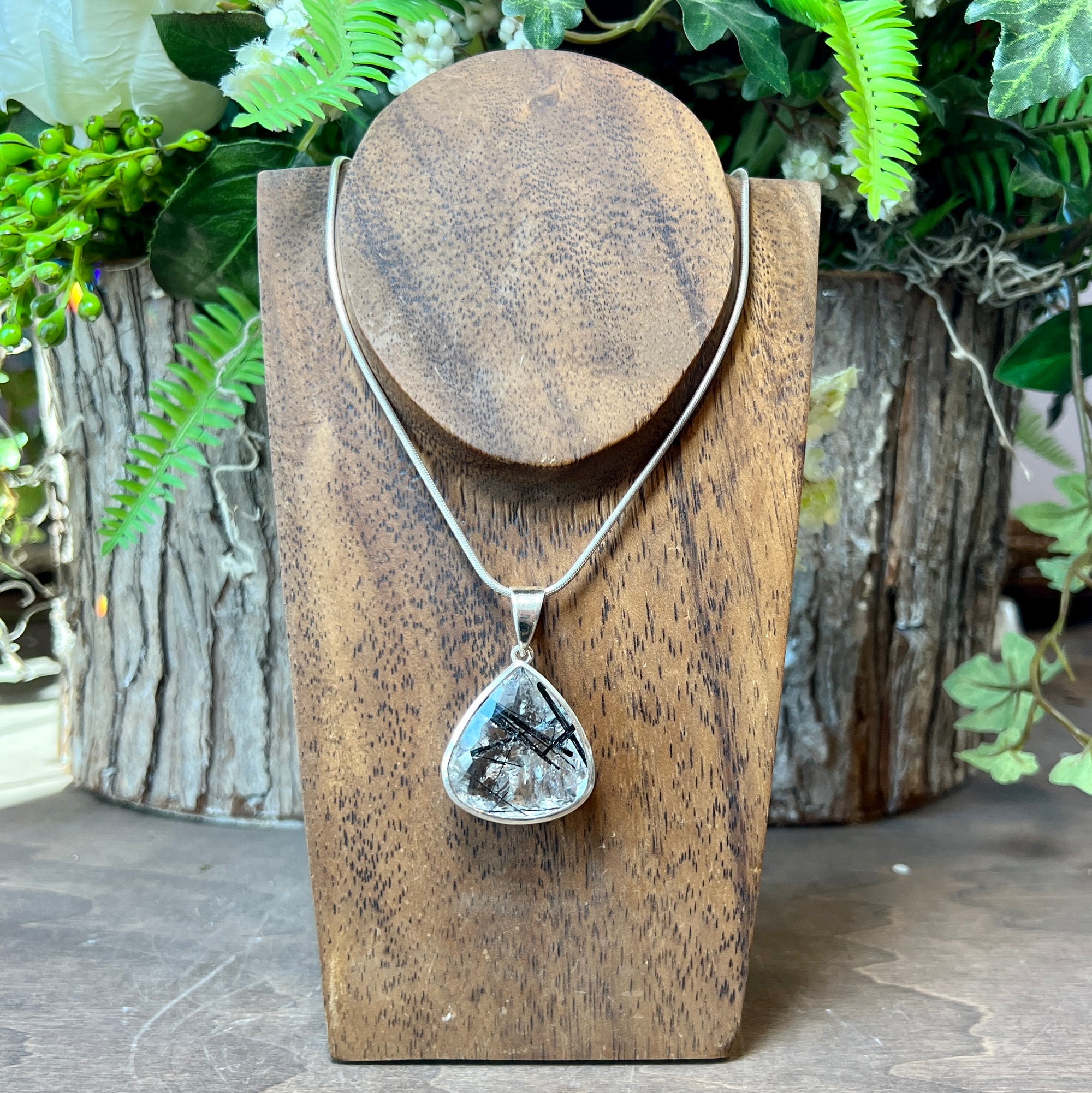 Tourmalinated Quartz Pendant - Main Image