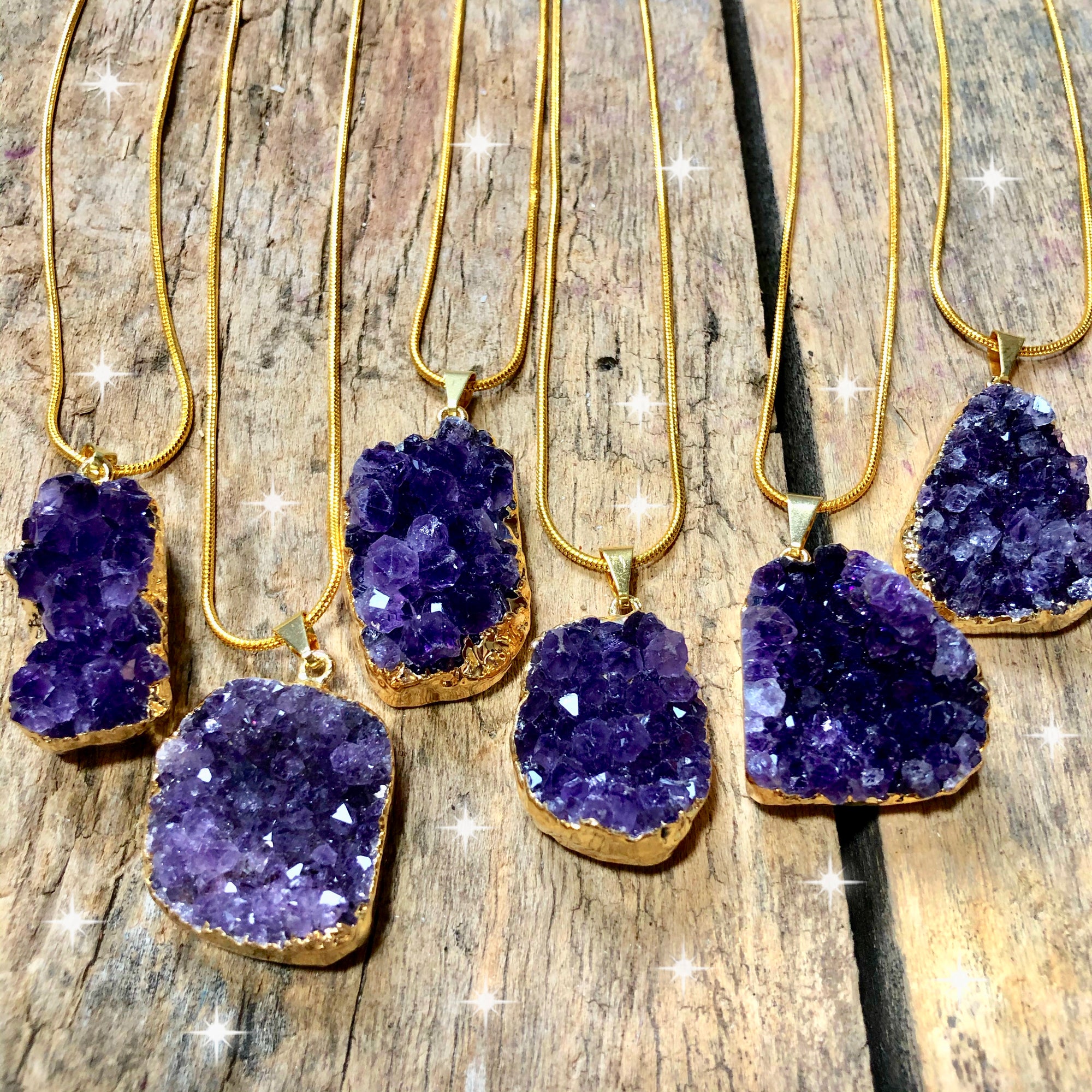 Amethyst Necklace (Silver or Gold)