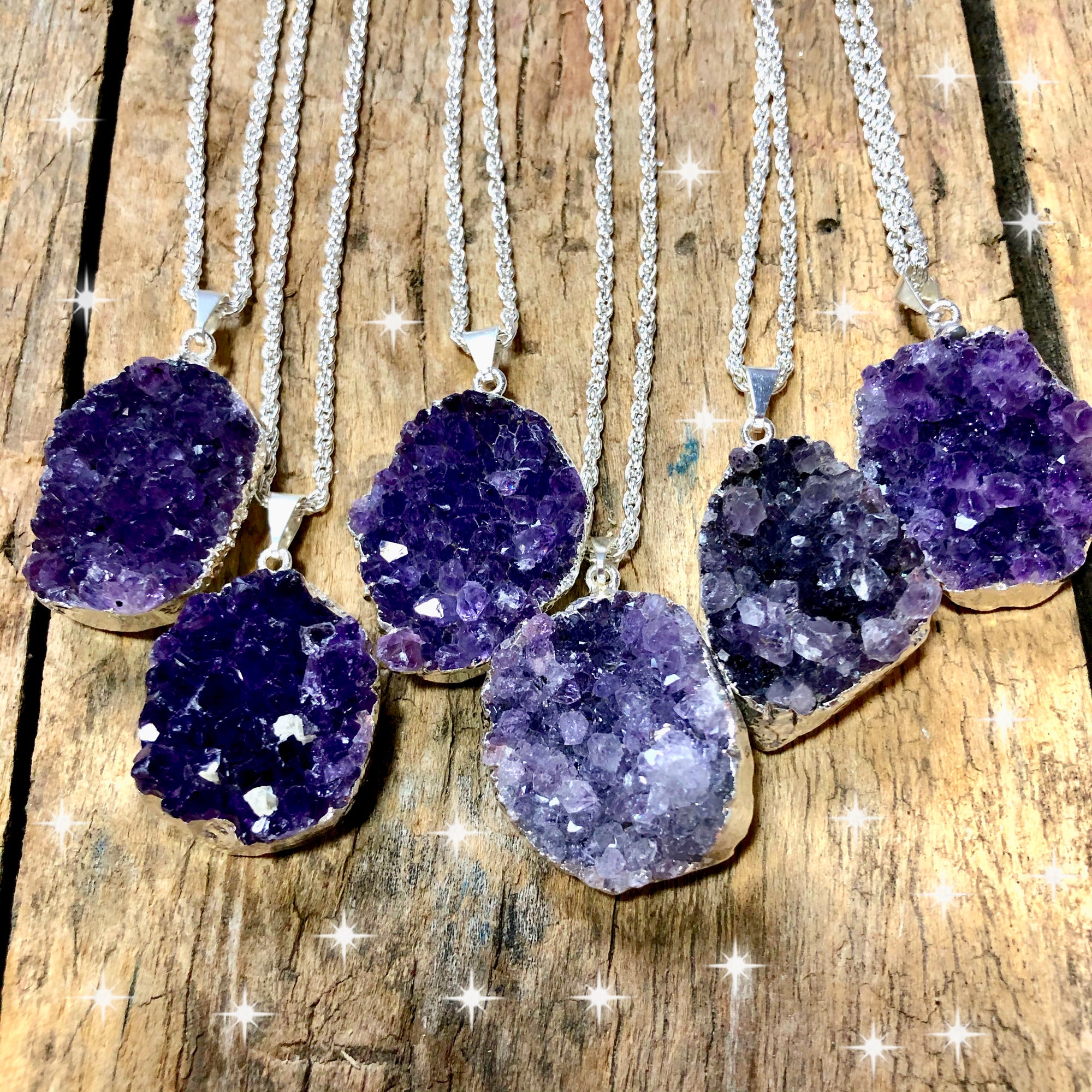 Amethyst Necklace (Silver or Gold)