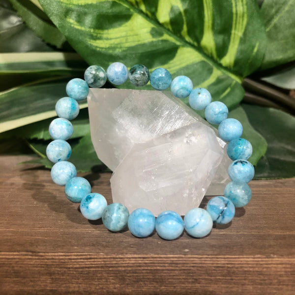 All Natural Rare Hemimorphite Healing Gemstone Bracelet – MotherEarth=Me